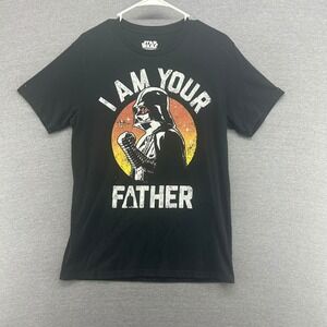 Star Wars Darth Vader I Am Your Father Graphic T Shirt  Medium Black Mad Engine